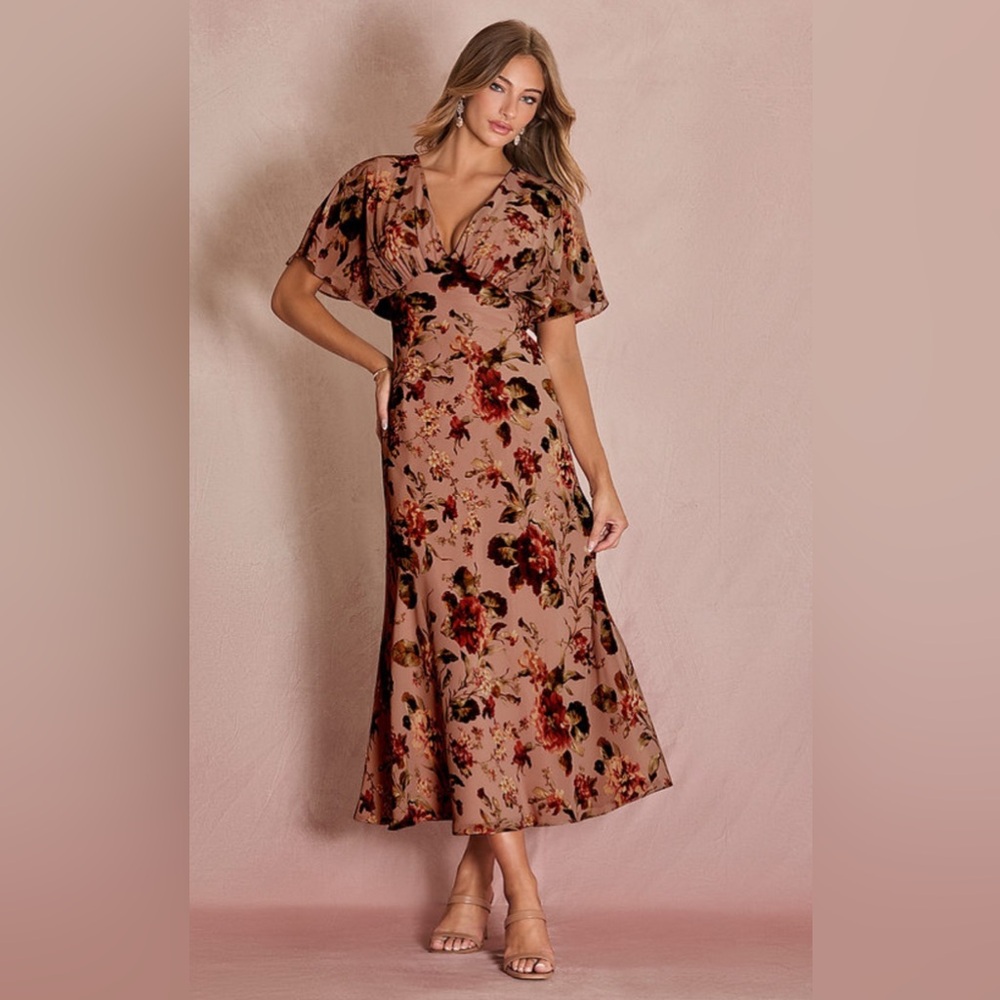 Azazie Floral Darla Maxi Dress